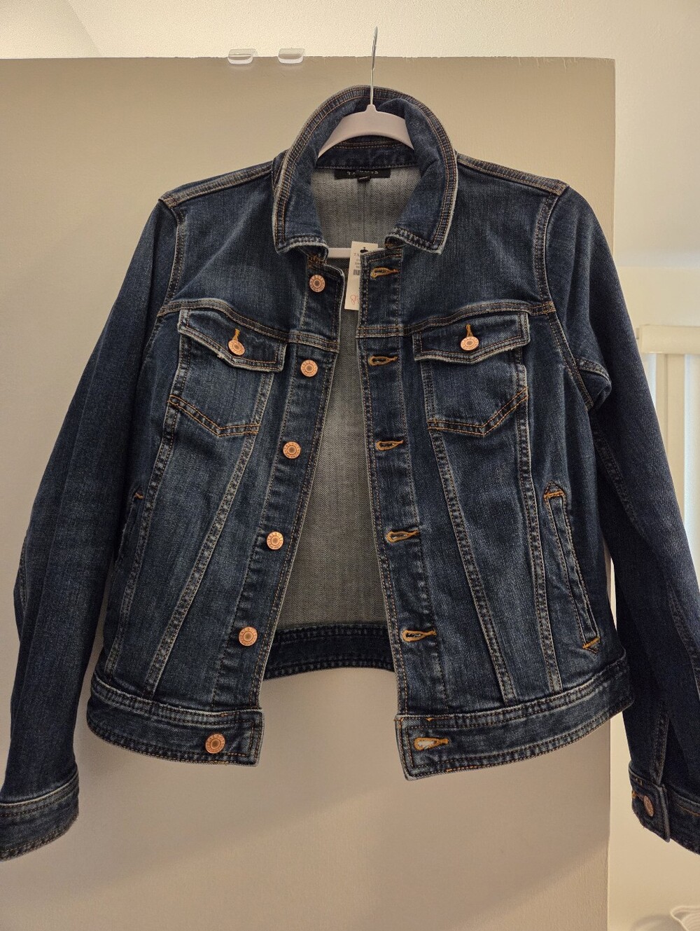 Talbots Dark Blue Denim Jean Jacket - Women's Sz S Gorgeous NWT